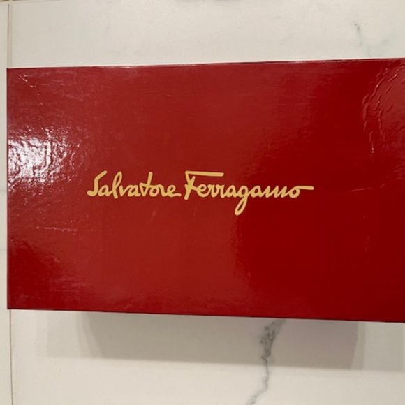 Salvatore Ferragamo Mocca Pebble Calf Dress Shoes Sz. 8.5 D  Excellent Condition main image 12